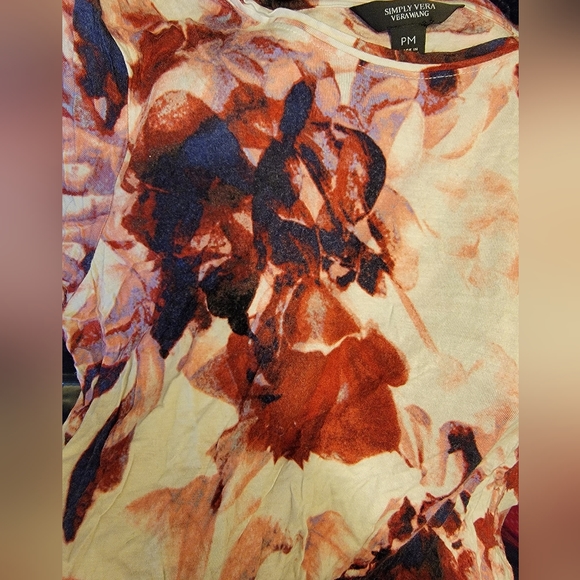 Simply vera vera wang floral t shirt - Picture 2 of 2
